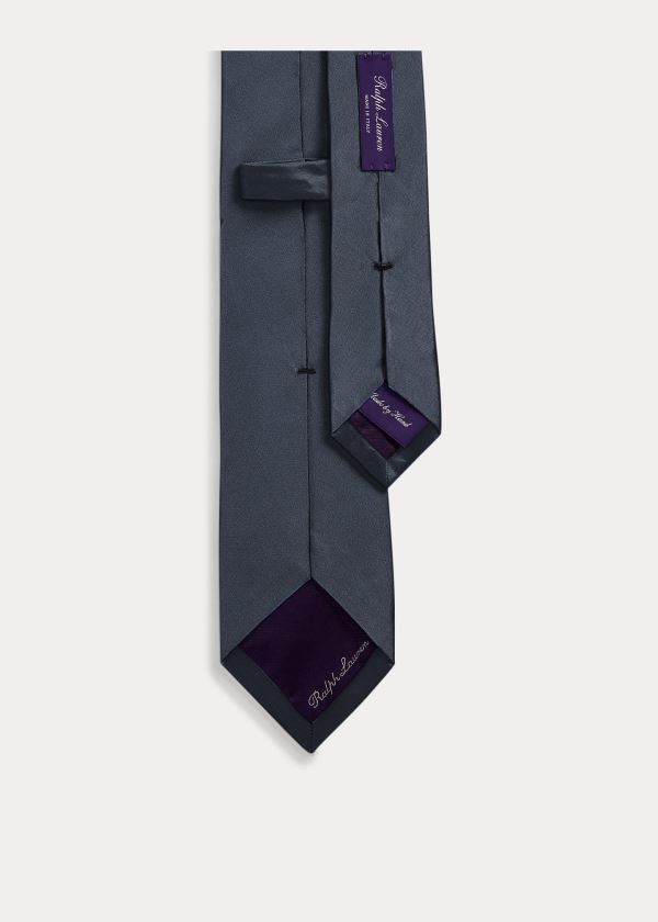 Ralph Lauren Peau de Soie Narrow Tie Tmavě Tmavě Blankyt | 1g4kc6kR