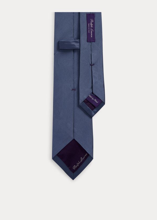 Ralph Lauren Peau de Soie Narrow Tie Tmavě Blankyt | AxPjkL17