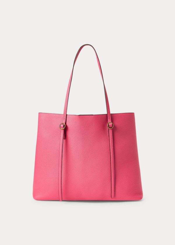 Ralph Lauren Pebbled Læder Lennox Tote Růžové | uxbwRNEb