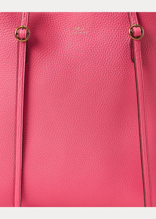 Ralph Lauren Pebbled Læder Lennox Tote Růžové | uxbwRNEb
