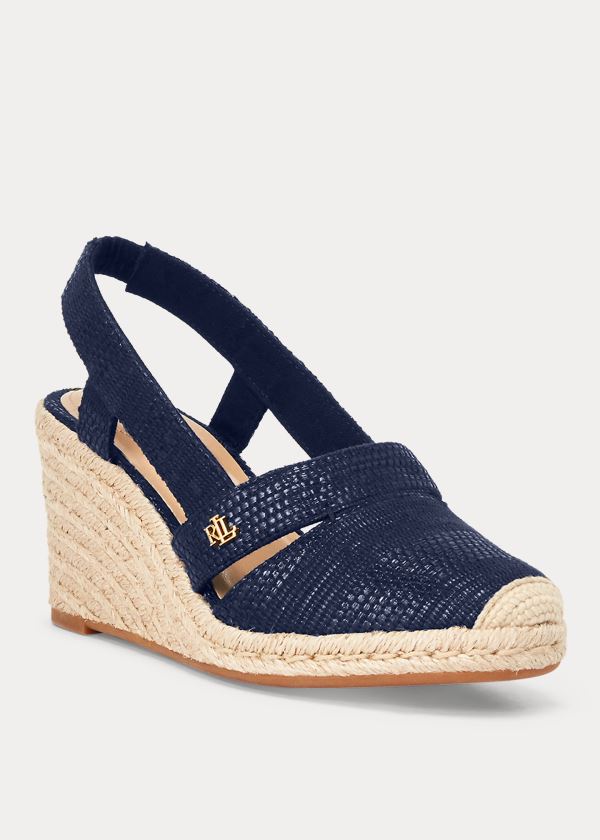 Ralph Lauren Penelopie Espadrilky Tmavě Blankyt | rTzrz1tv