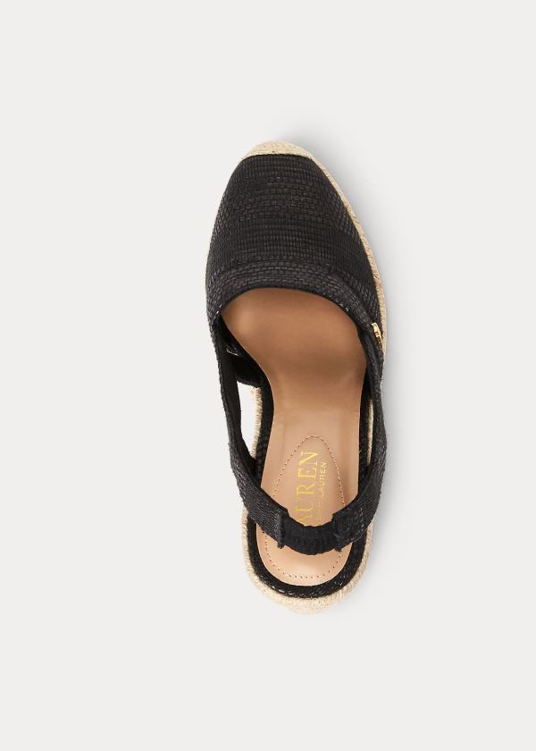 Ralph Lauren Penelopie Espadrilky Černé | Noocjzvp