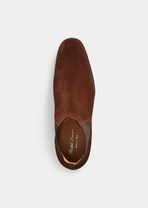 Ralph Lauren Penfield Semišové Chelsea Boot Tmavě Hnědé | 1KSvhrej