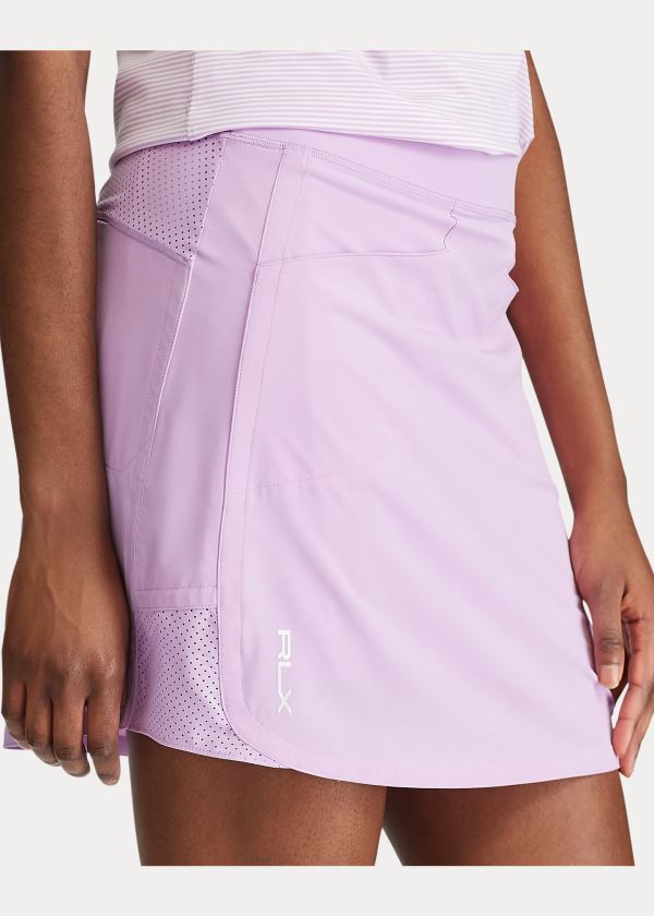 Ralph Lauren Perforated Stretch Golfové Skort Fialové | C0kSZf30