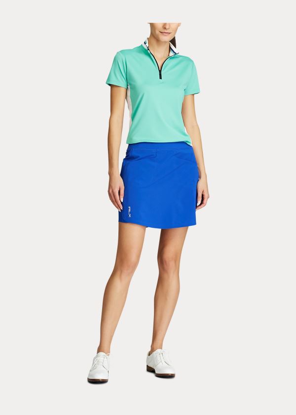 Ralph Lauren Perforated Stretch Golfové Skort Královská Modrá Blankyt | bGPBGqco