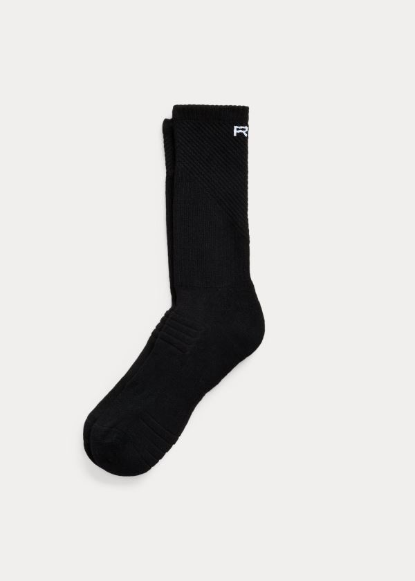 Ralph Lauren Performance Crew Socks Černé | l0ng7rpy
