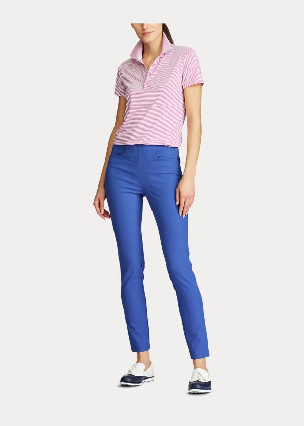 Ralph Lauren Performance Golfové Polo Růžové Bílé | DQnRChN7