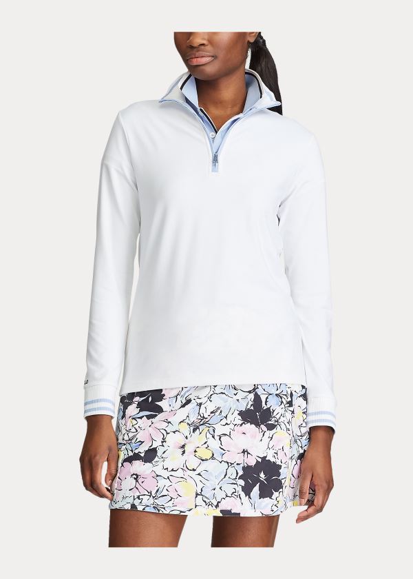 Ralph Lauren Performance Golfové Pullover Bílé | kXW1zqei