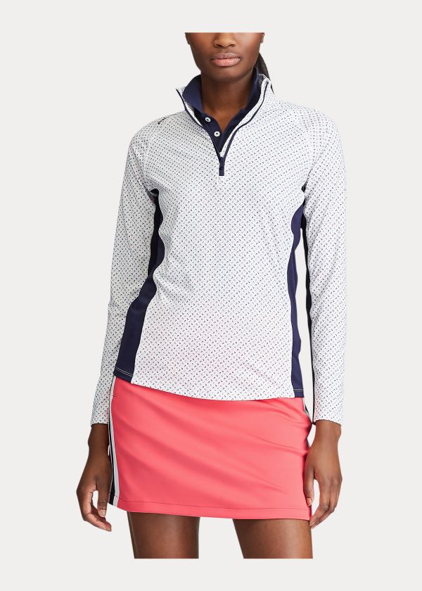 Ralph Lauren Performance Golfové Quarter-Zip Bílé Viacfarebný | hQq5Hcbe