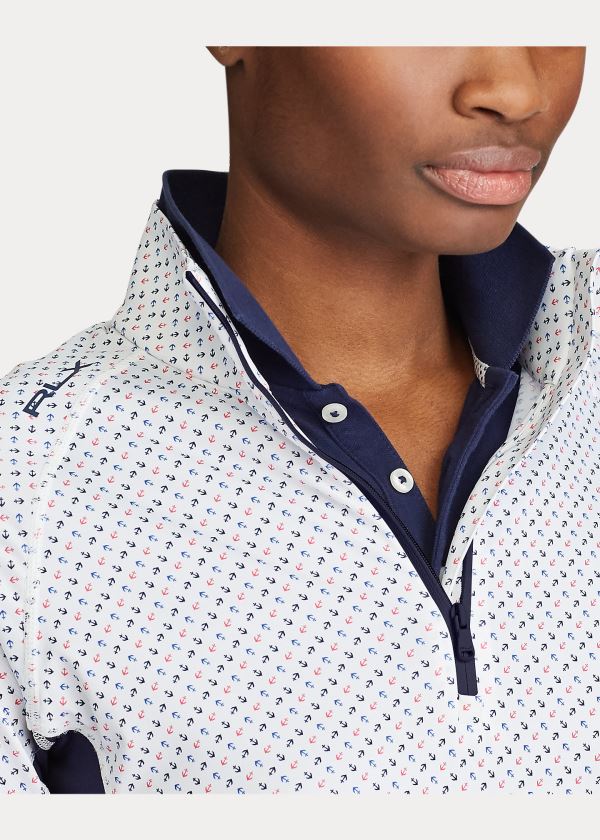 Ralph Lauren Performance Golfové Quarter-Zip Bílé Viacfarebný | hQq5Hcbe