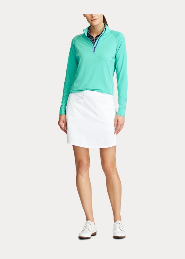 Ralph Lauren Performance Golfové Quarter-Zip Zelene | mQp3tPTG
