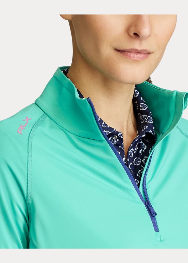 Ralph Lauren Performance Golfové Quarter-Zip Zelene | mQp3tPTG