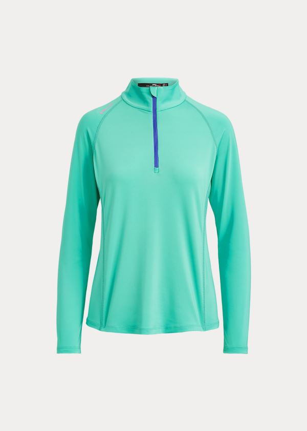 Ralph Lauren Performance Golfové Quarter-Zip Zelene | mQp3tPTG