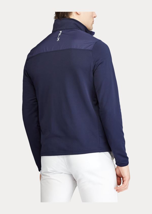 Ralph Lauren Performance Hybridní Pullover Tmavě Blankyt | I20eOWVS