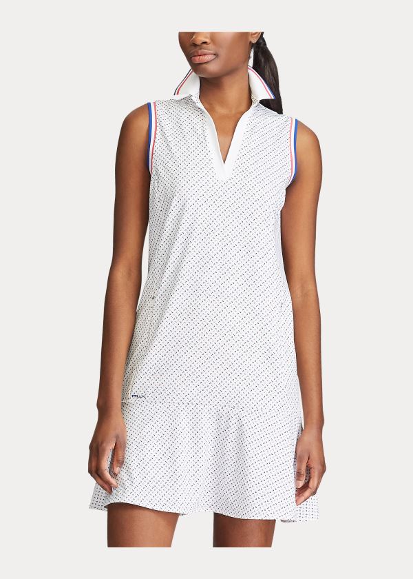 Ralph Lauren Performance Jersey Golfové Šaty Bílé Viacfarebný | zbK1dmTl
