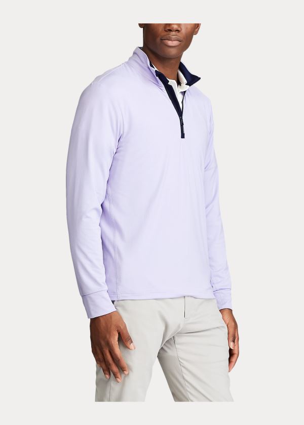 Ralph Lauren Performance Jersey Pullover Světle Fialové | HabX0fJg