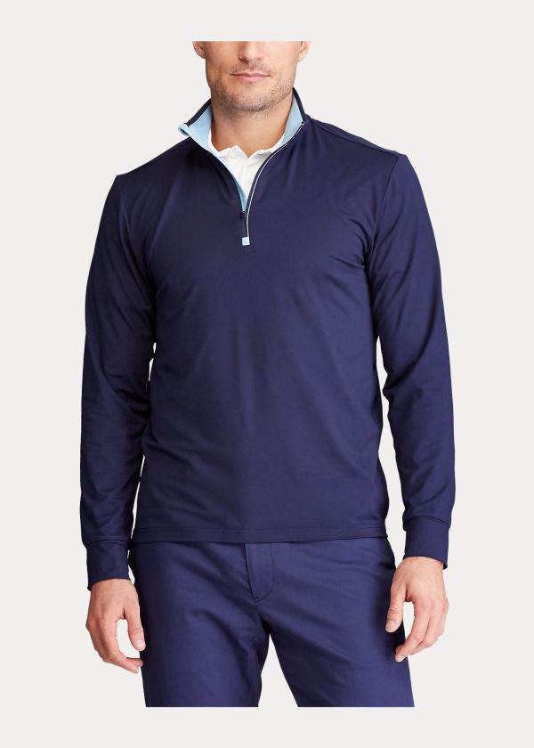 Ralph Lauren Performance Jersey Pullover Tmavě Blankyt | We2KtouY