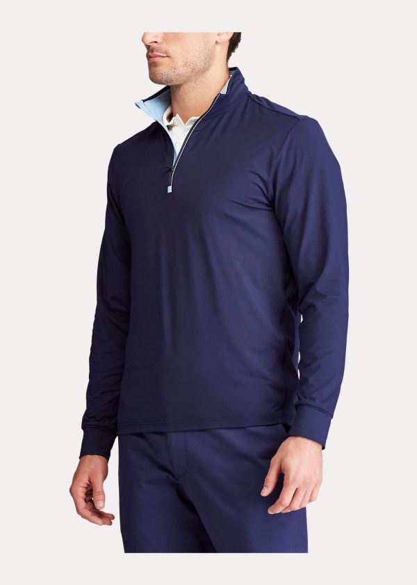 Ralph Lauren Performance Jersey Pullover Tmavě Blankyt | We2KtouY