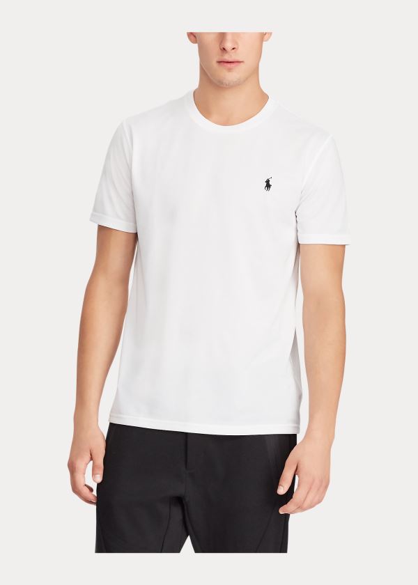 Ralph Lauren Performance Jersey T-Shirt Bílé Černé | DHt8GnSK