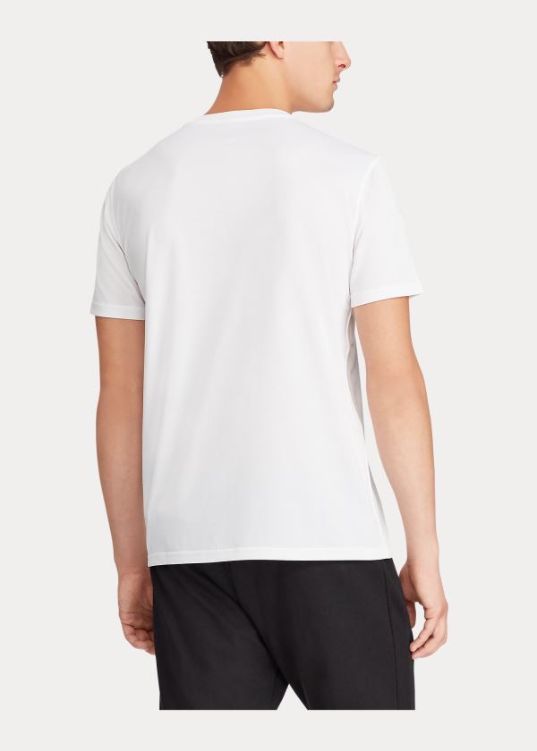 Ralph Lauren Performance Jersey T-Shirt Bílé Černé | DHt8GnSK