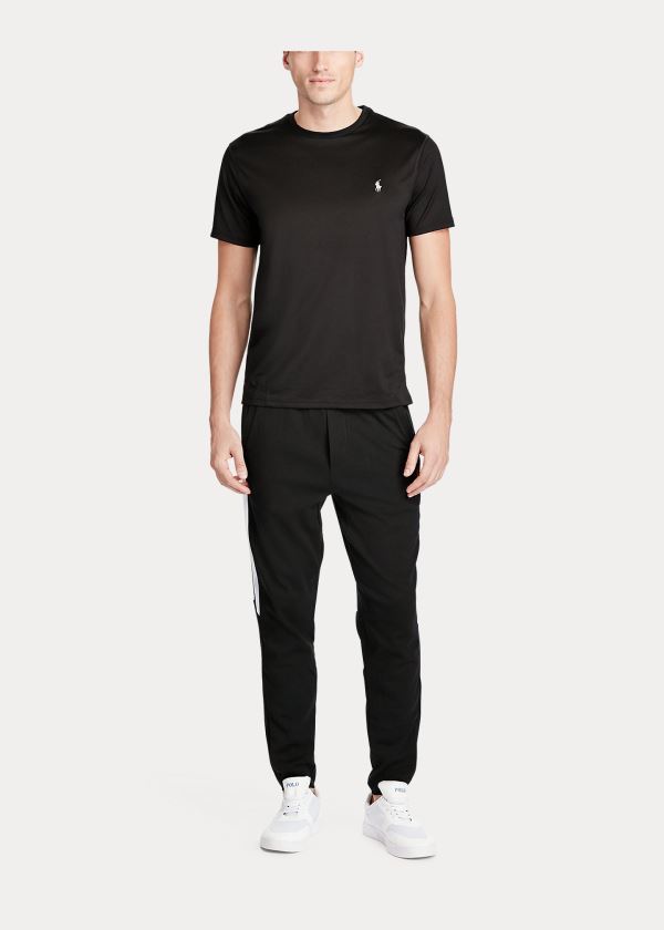 Ralph Lauren Performance Jersey T-Shirt Černé | E5BKyzu9