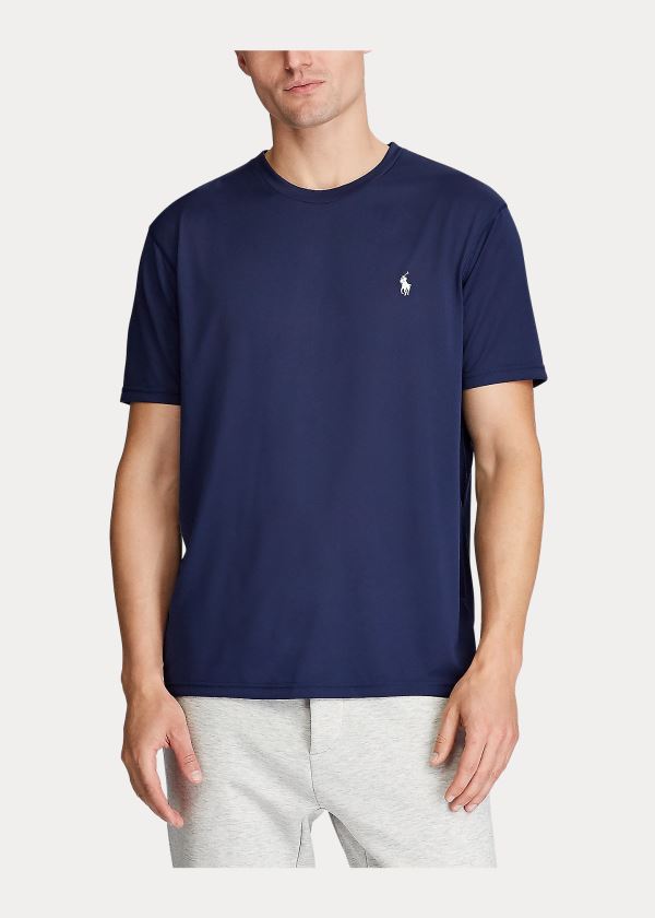 Ralph Lauren Performance Jersey T-Shirt Tmavě Blankyt | g0iC61ta