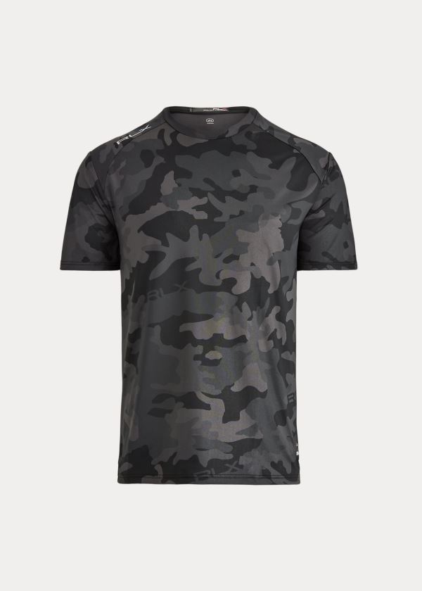Ralph Lauren Performance Jersey T-Shirt Černé Maskáčové | jsvF3gBL
