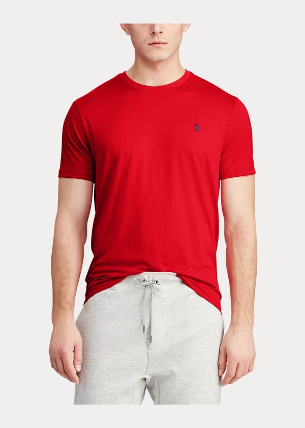 Ralph Lauren Performance Jersey T-Shirt Červené | t6JVh6Cl