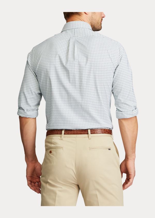 Ralph Lauren Performance Oxford Golfové Shirt Zelene Tmavě Blankyt Viacfarebný | RCX2nzFW