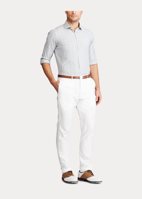 Ralph Lauren Performance Twill Shirt Šedé Fialové | l2hI3ttD
