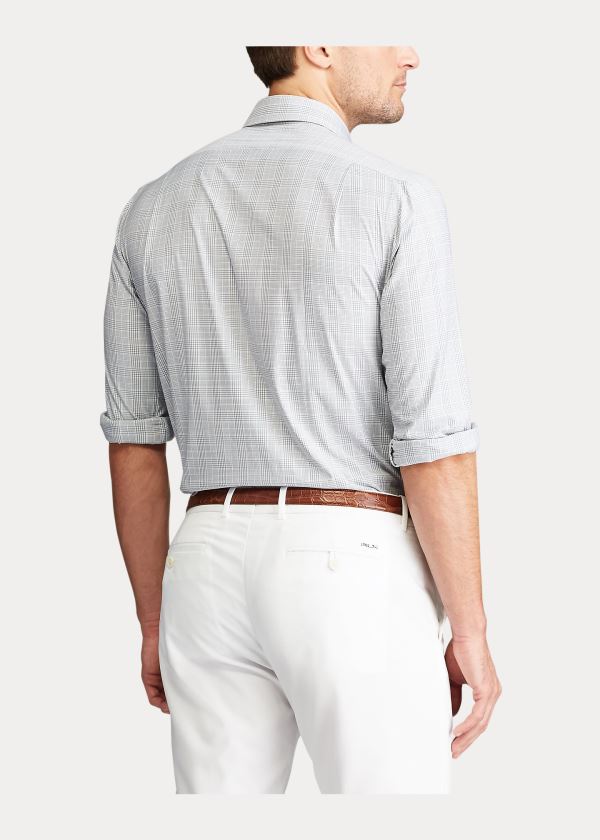 Ralph Lauren Performance Twill Shirt Šedé Fialové | l2hI3ttD