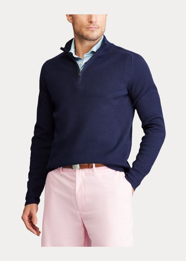 Ralph Lauren Performance Wool-Blend Svetrové Tmavě Blankyt | wZj5dkm0