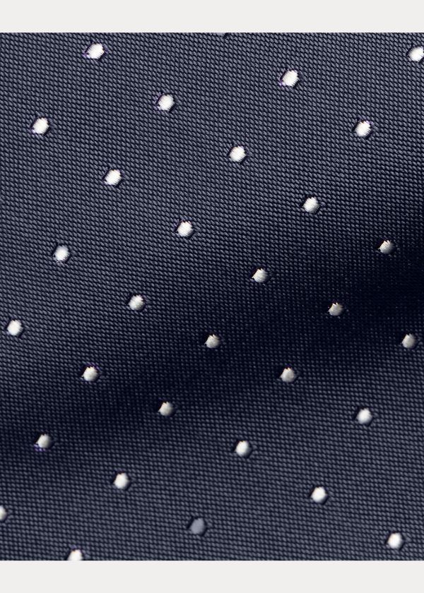 Ralph Lauren Pin Dot Peau de Soie Tie Tmavě Tmavě Blankyt | Jb3TRD2l