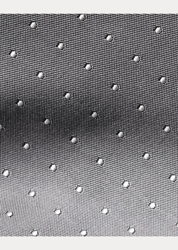 Ralph Lauren Pin Dot Peau de Soie Tie Šedé | ZB6gCFW1