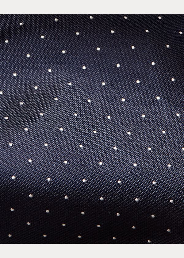 Ralph Lauren Pin Dot Silk Tie Tmavě Blankyt | JzeX9T2y