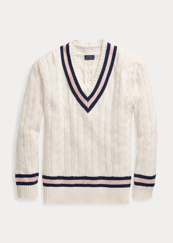 Ralph Lauren Pink Pony Cricket Svetrové Krém Růžové Tmavě Blankyt | 3O9Cz2Hp