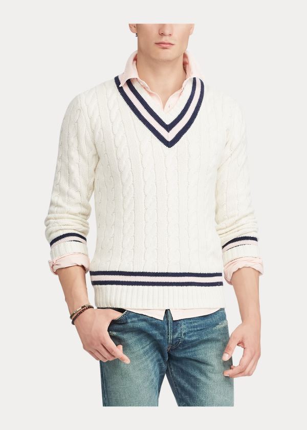 Ralph Lauren Pink Pony Cricket Svetrové Krém Tmavě Blankyt Růžové | t4PVuU1Y