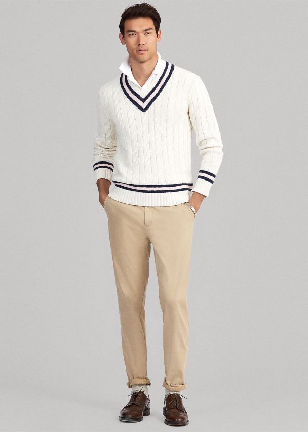 Ralph Lauren Pink Pony Cricket Svetrové Krém Tmavě Blankyt Růžové | t4PVuU1Y