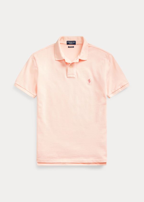 Ralph Lauren Pink Pony Custom Slim Fit Polo Růžové | hlD4BMby