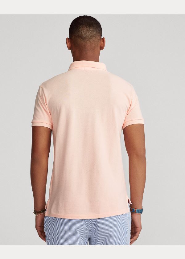 Ralph Lauren Pink Pony Custom Slim Fit Polo Růžové | hlD4BMby