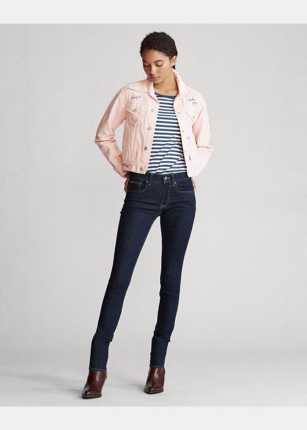Ralph Lauren Pink Pony Denim Trucker Jacket Růžové | DT2SrBpA
