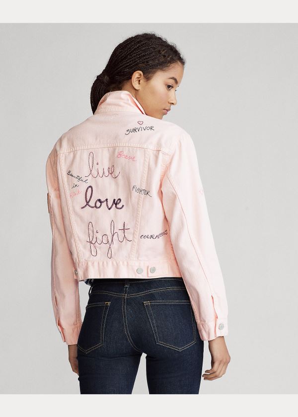 Ralph Lauren Pink Pony Denim Trucker Jacket Růžové | DT2SrBpA