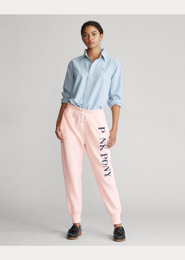 Ralph Lauren Pink Pony Fleece Sweatpant Růžové | wI8JnoFa