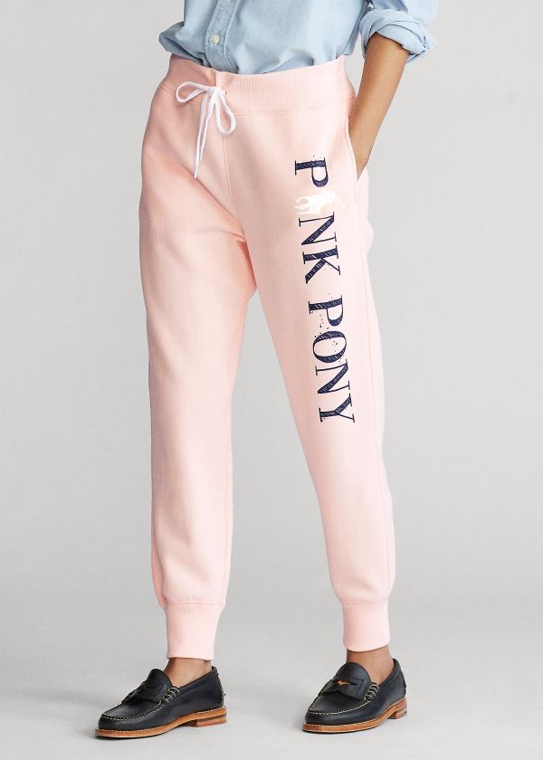 Ralph Lauren Pink Pony Fleece Sweatpant Růžové | wI8JnoFa