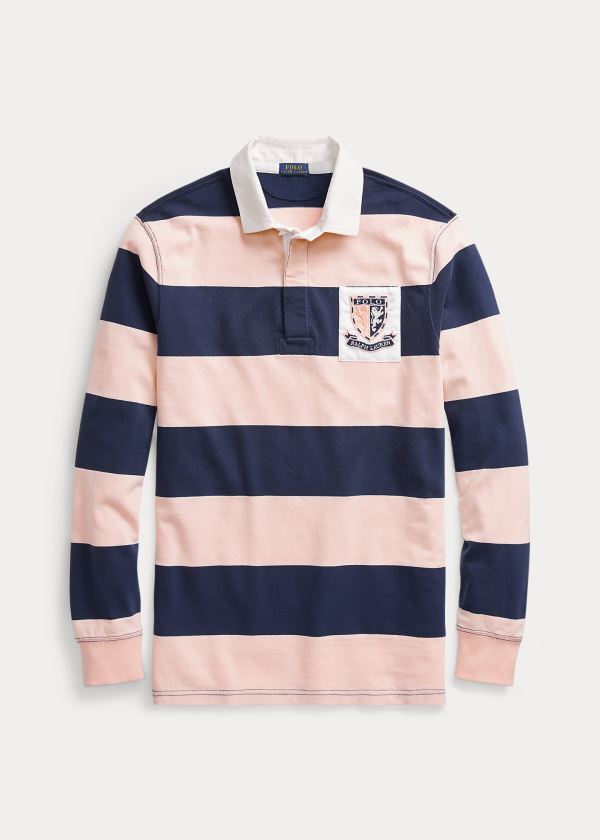 Ralph Lauren Pink Pony Jersey Rugby Shirt Tmavě Blankyt Růžové | h1SdDsnl