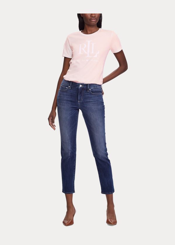 Ralph Lauren Pink Pony LRL Jersey Tee Růžové | NDO7nkxK