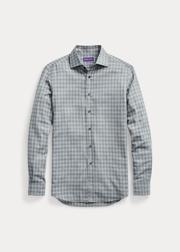 Ralph Lauren Plaid Flannel Shirt Šedé | znLeYzCF