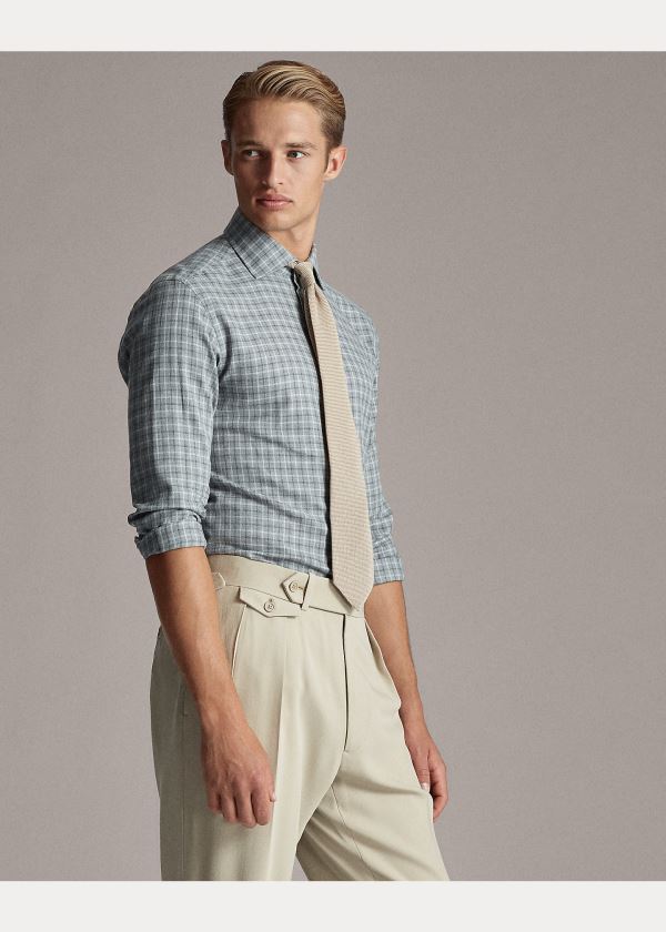 Ralph Lauren Plaid Flannel Shirt Šedé | znLeYzCF