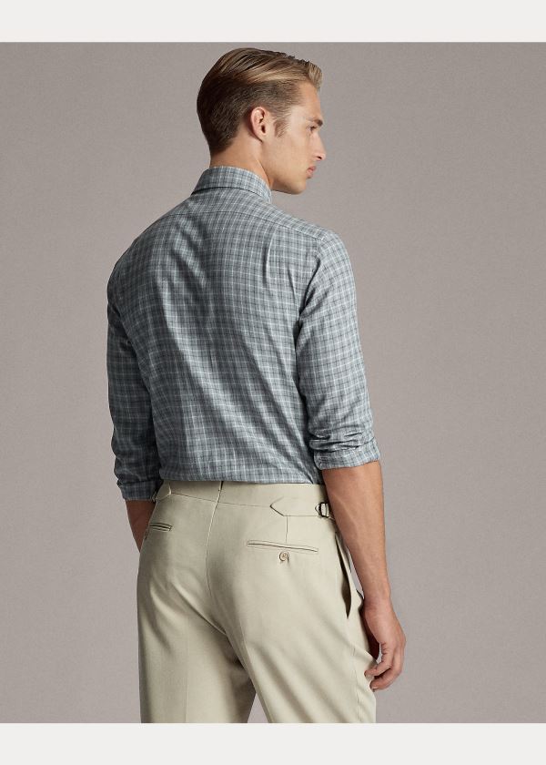 Ralph Lauren Plaid Flannel Shirt Šedé | znLeYzCF
