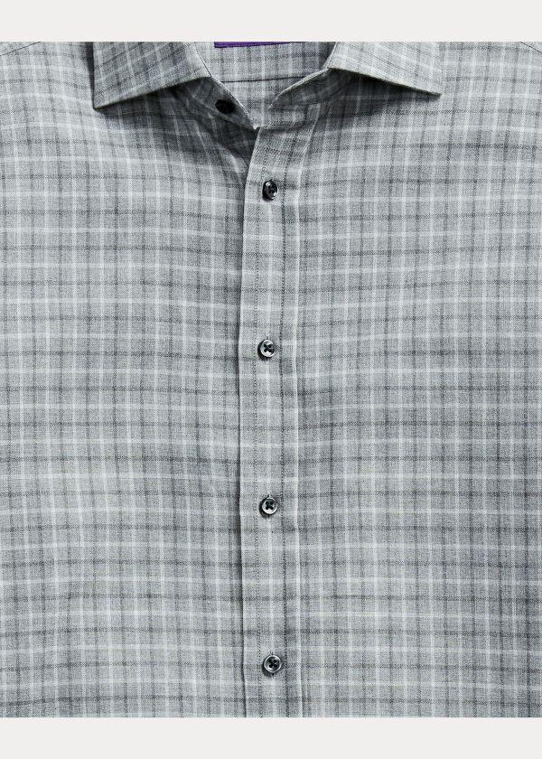 Ralph Lauren Plaid Flannel Shirt Šedé | znLeYzCF